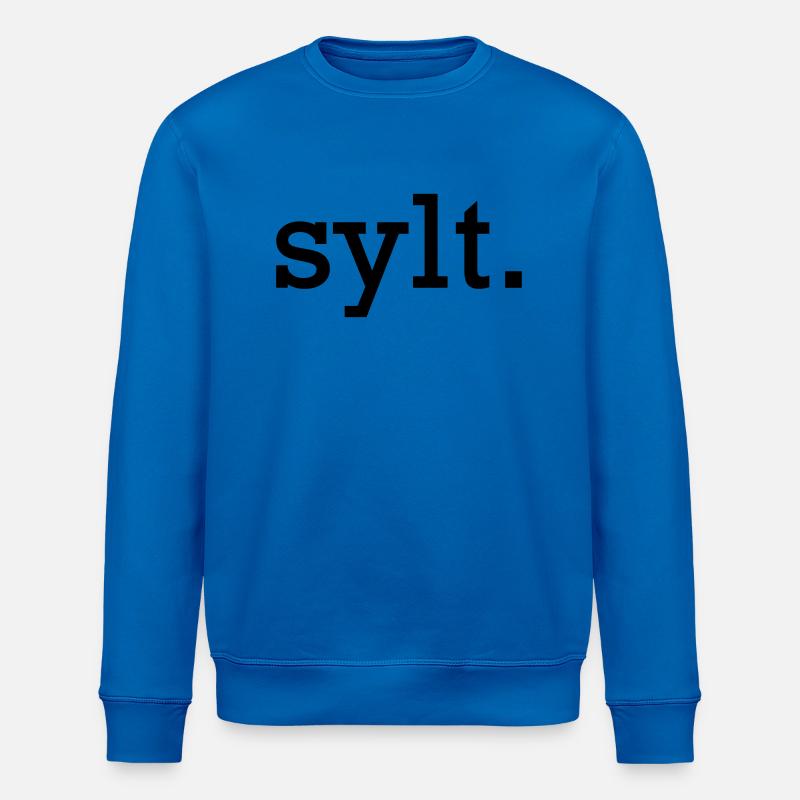 Sylt. - Sweat bio ROLLER Stanley/Stella Unisexe - bleu roi