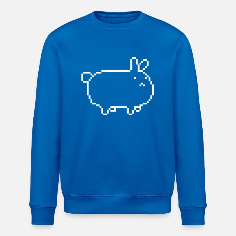 rabbit_pixel - Stanley/Stella ROLLER Unisex Organic Sweatshirt - royal blue
