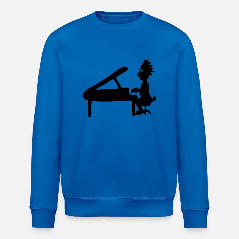 piano - Sweat bio ROLLER Stanley/Stella Unisexe - bleu roi