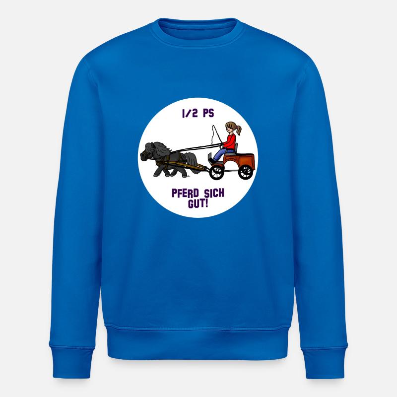 Pferd sich gut - Stanley/Stella Unisex Bio-Sweatshirt ROLLER - Königsblau