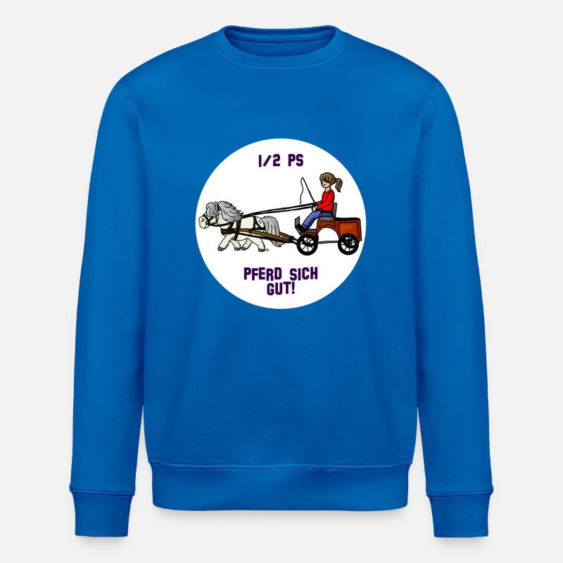 Pferd sich gut - Stanley/Stella Unisex Bio-Sweatshirt ROLLER - Königsblau