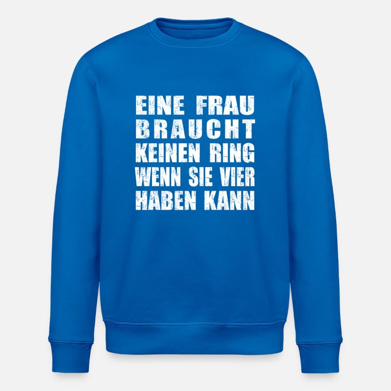 kein Ring vier Ringe - Stanley/Stella Unisex Bio-Sweatshirt ROLLER - Königsblau