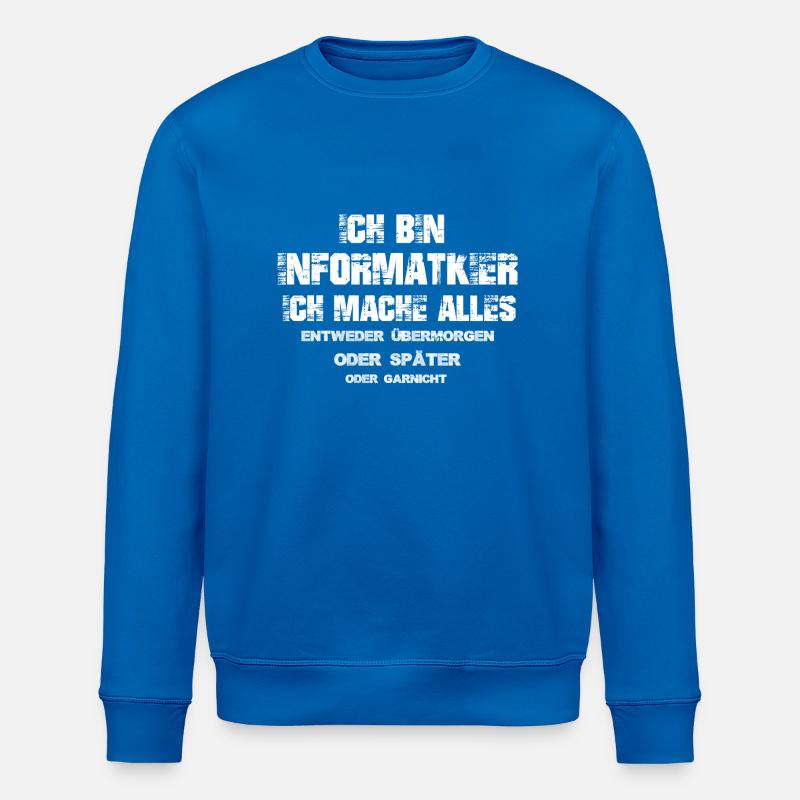 informatiker - Stanley/Stella Unisex Bio-Sweatshirt ROLLER - Königsblau