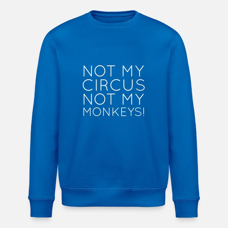 Monkey Circus - Stanley/Stella ROLLER Unisex Organic Sweatshirt - royal blue