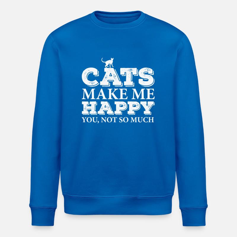 Lustige Katze - Stanley/Stella Unisex Bio-Sweatshirt ROLLER - Königsblau
