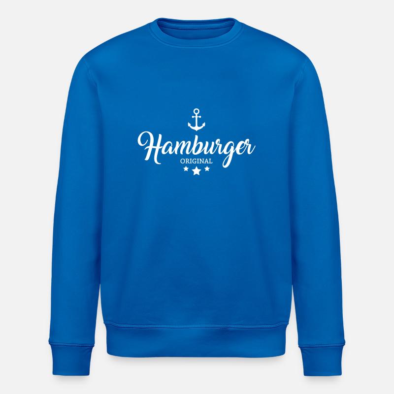 Hamburger - Anker - Sweat bio ROLLER Stanley/Stella Unisexe - bleu roi