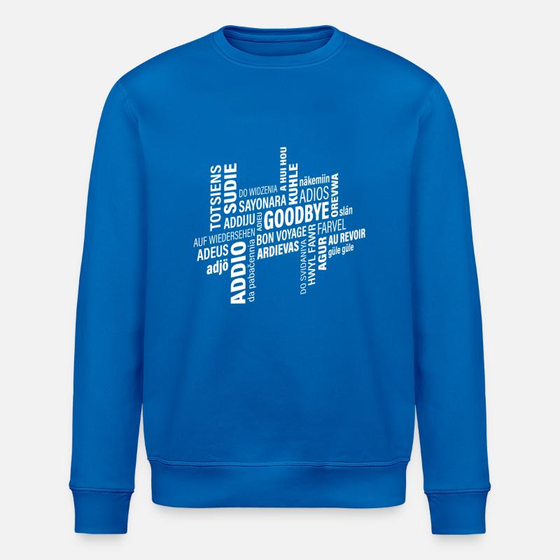 Goodbye - Sweat bio ROLLER Stanley/Stella Unisexe - bleu roi