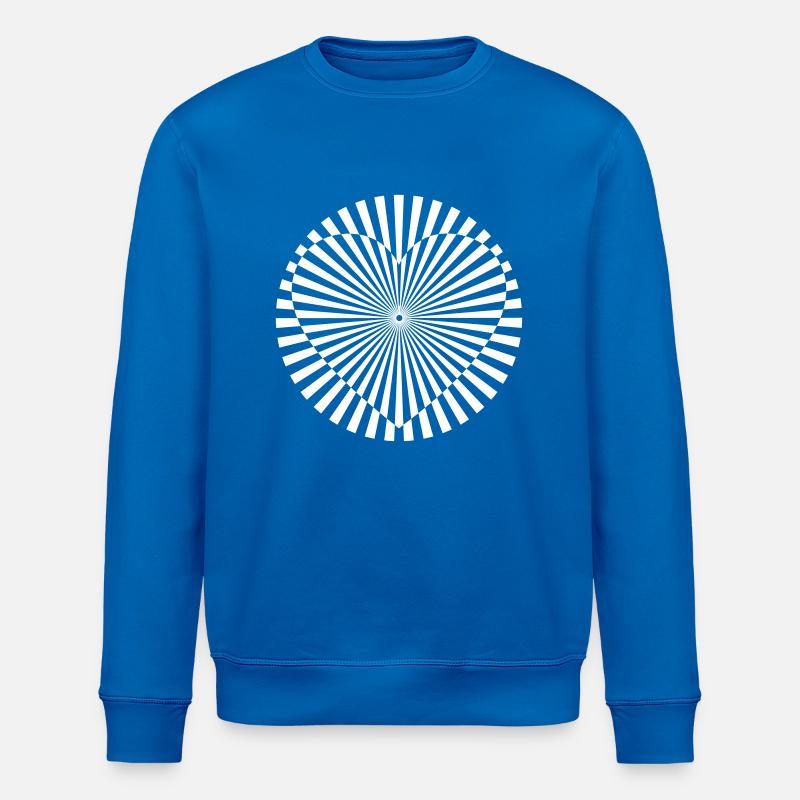 Illusion Heart - Stanley/Stella Unisex Bio-Sweatshirt ROLLER - Königsblau