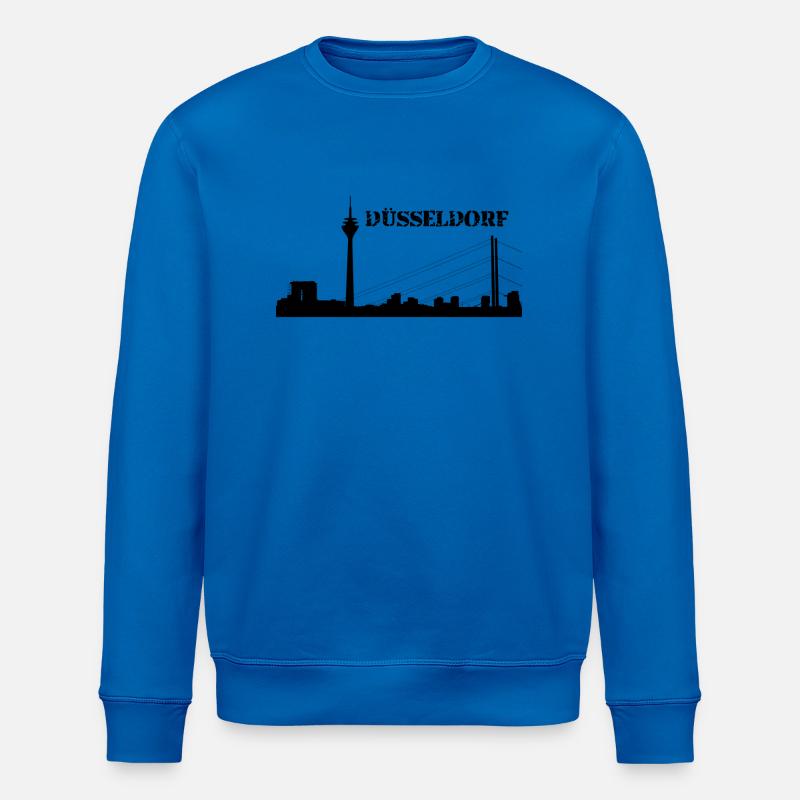 Düsseldorf - skyline - Sweat bio ROLLER Stanley/Stella Unisexe - bleu roi