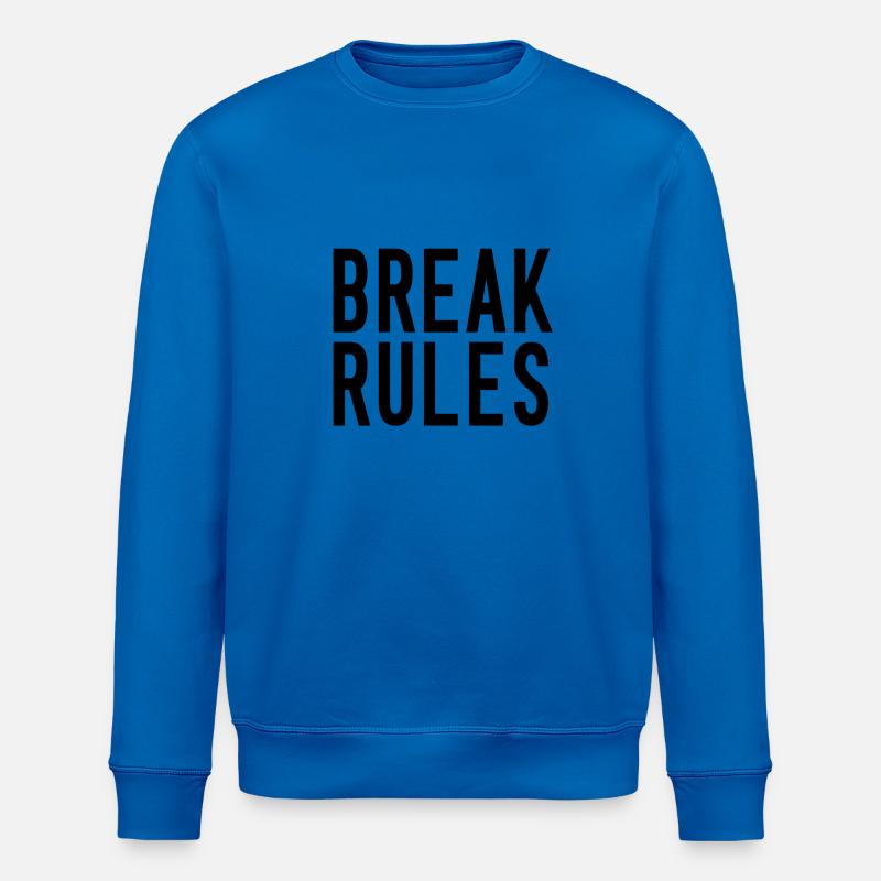 break rules black - Stanley/Stella Unisex Bio-Sweatshirt ROLLER - Königsblau