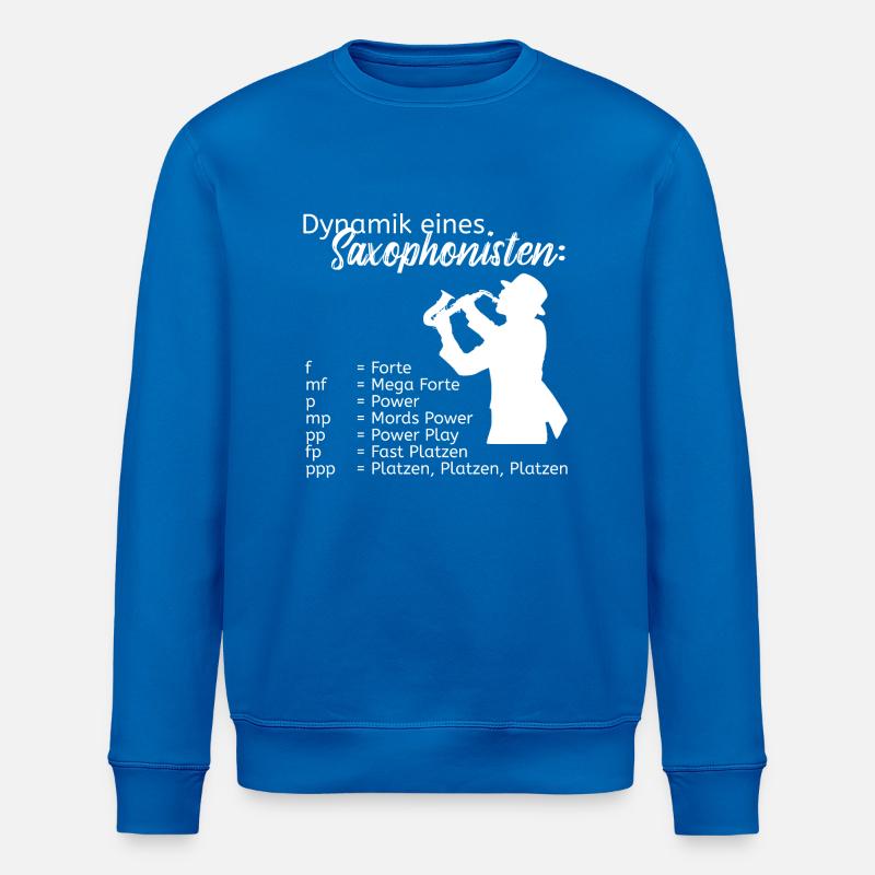 Dynamik eines Saxophonisten - Stanley/Stella Unisex Bio-Sweatshirt ROLLER - Königsblau