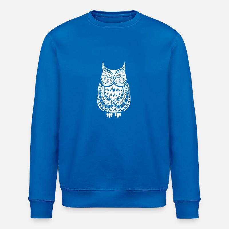 Muster-Eule - Stanley/Stella Unisex Bio-Sweatshirt ROLLER - Königsblau