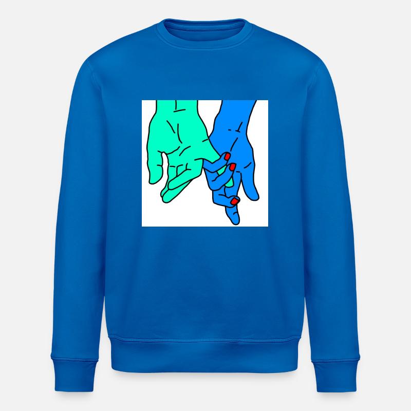 mains vertes - Sweat bio ROLLER Stanley/Stella Unisexe - bleu roi
