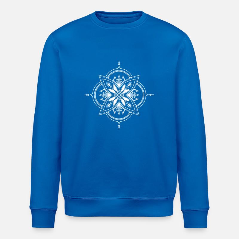 Mandala - Sweat bio ROLLER Stanley/Stella Unisexe - bleu roi