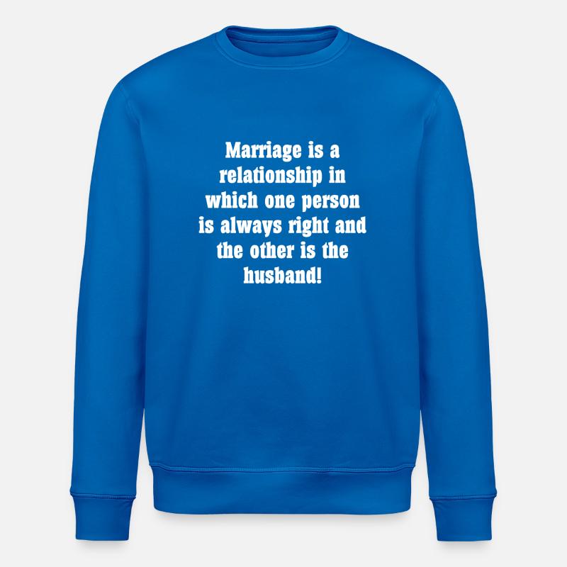 Mariage - Sweat bio ROLLER Stanley/Stella Unisexe - bleu roi