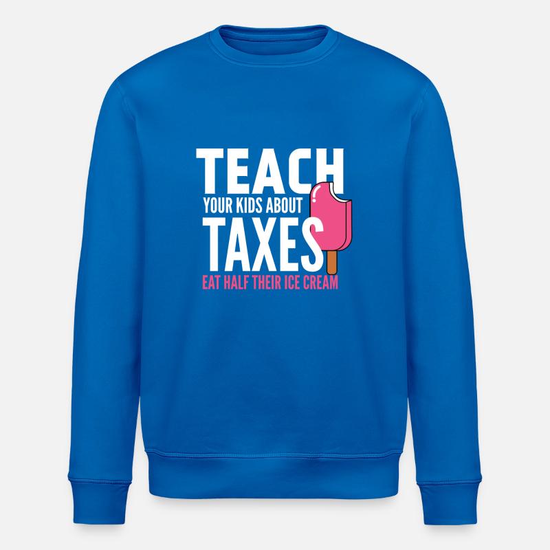 Steuern - Eiscreme - Hälfte - Beibringen - Stanley/Stella Unisex Bio-Sweatshirt ROLLER - Königsblau