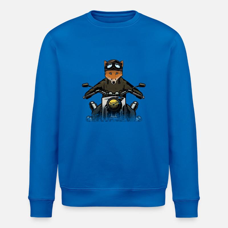 Fuchs der Motorradfahrer - Stanley/Stella Unisex Bio-Sweatshirt ROLLER - Königsblau