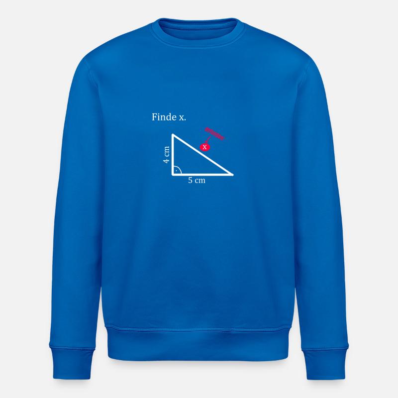 Find x Math Triangle - Stanley/Stella ROLLER Unisex Organic Sweatshirt - royal blue