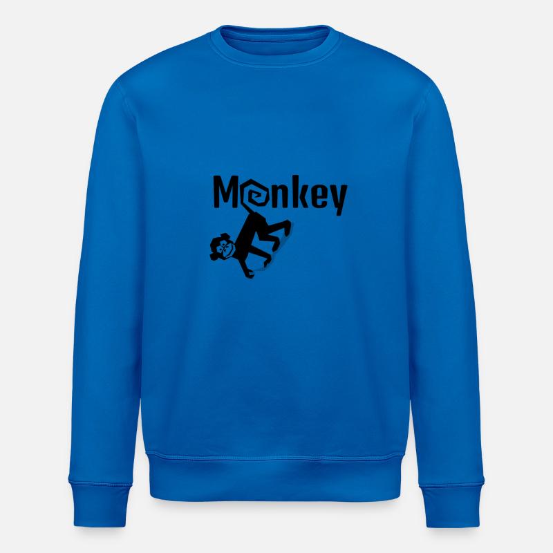 Affe - Stanley/Stella Unisex Bio-Sweatshirt ROLLER - Königsblau