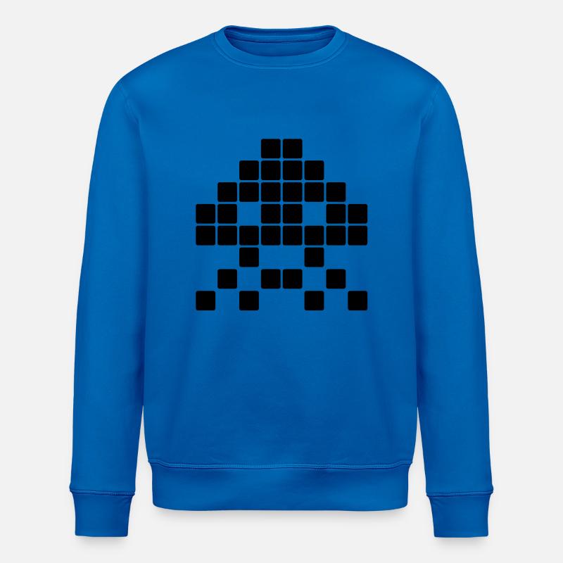 Space invader__V031 - Sweat bio ROLLER Stanley/Stella Unisexe - bleu roi