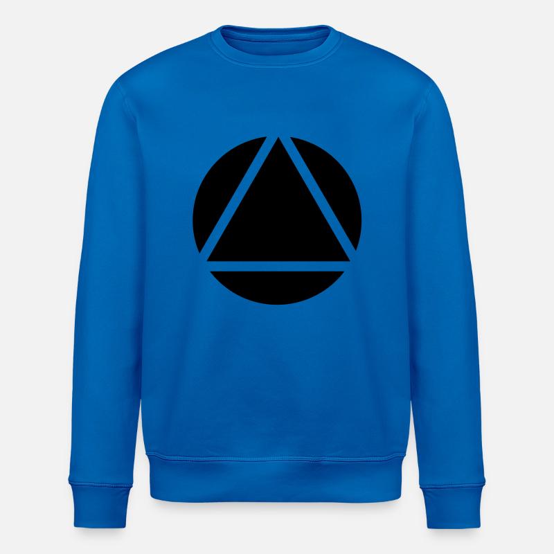 Circle in the triangle - Stanley/Stella ROLLER Unisex Organic Sweatshirt - royal blue