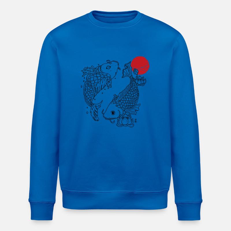 . Koi - Stanley/Stella Unisex Bio-Sweatshirt ROLLER - Königsblau