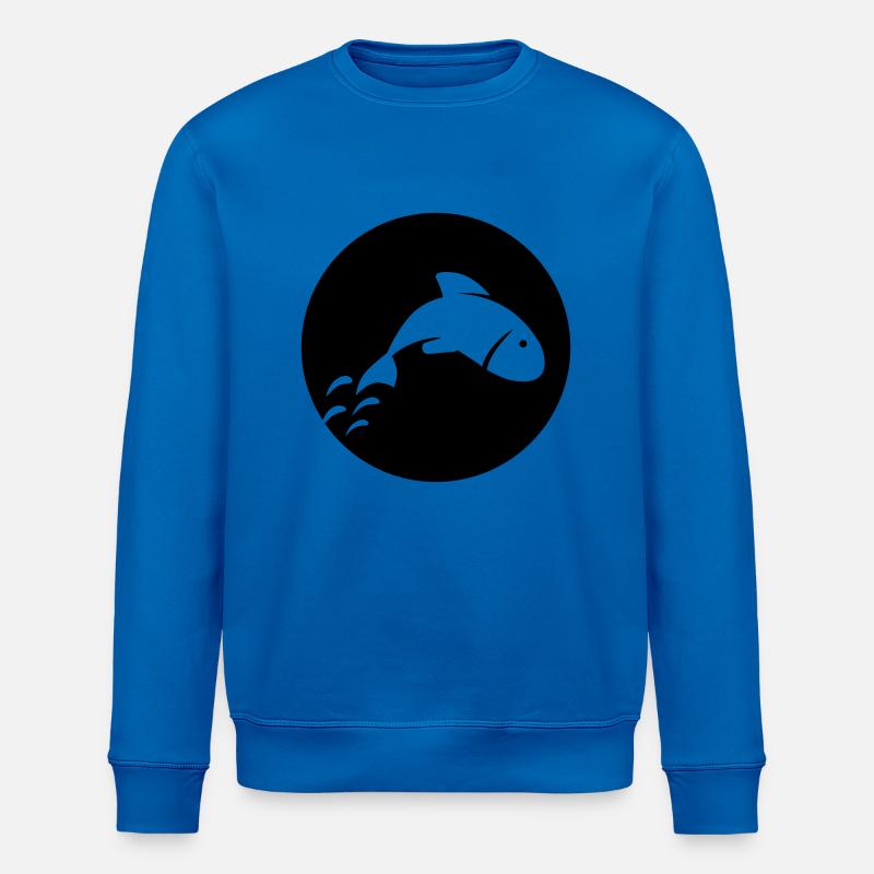 Fish - Stanley/Stella ROLLER Unisex Organic Sweatshirt - royal blue