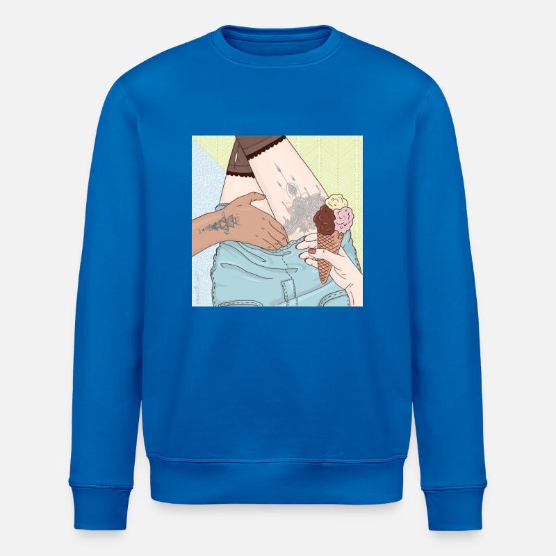Ice-cream Summer - Stanley/Stella Unisex Bio-Sweatshirt ROLLER - Königsblau