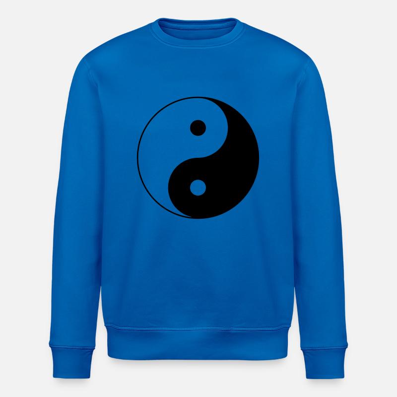 Yin Yang Symbol (Vector) - Stanley/Stella ROLLER Unisex Organic Sweatshirt - royal blue