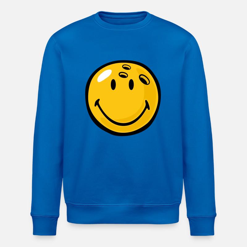 Smiley Bowling - Stanley/Stella Unisex Bio-Sweatshirt ROLLER - Königsblau