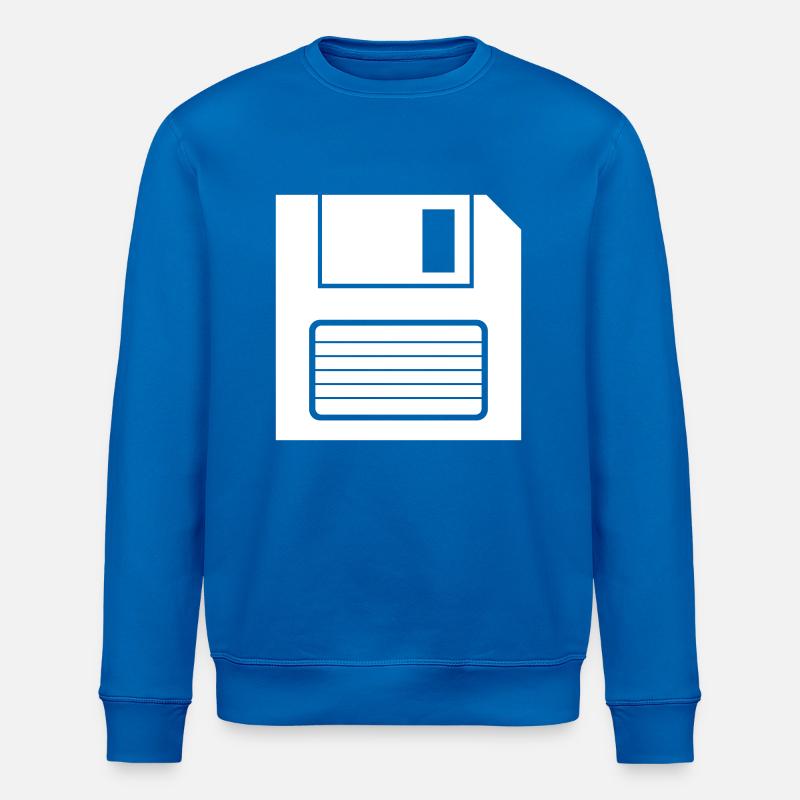 Floppy disk storage symbol - Stanley/Stella ROLLER Unisex Organic Sweatshirt - royal blue