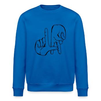 los_angeles_handzeichen - Stanley/Stella Unisex Bio-Sweatshirt ROLLER - Königsblau - Vorne - Nik (191cm)