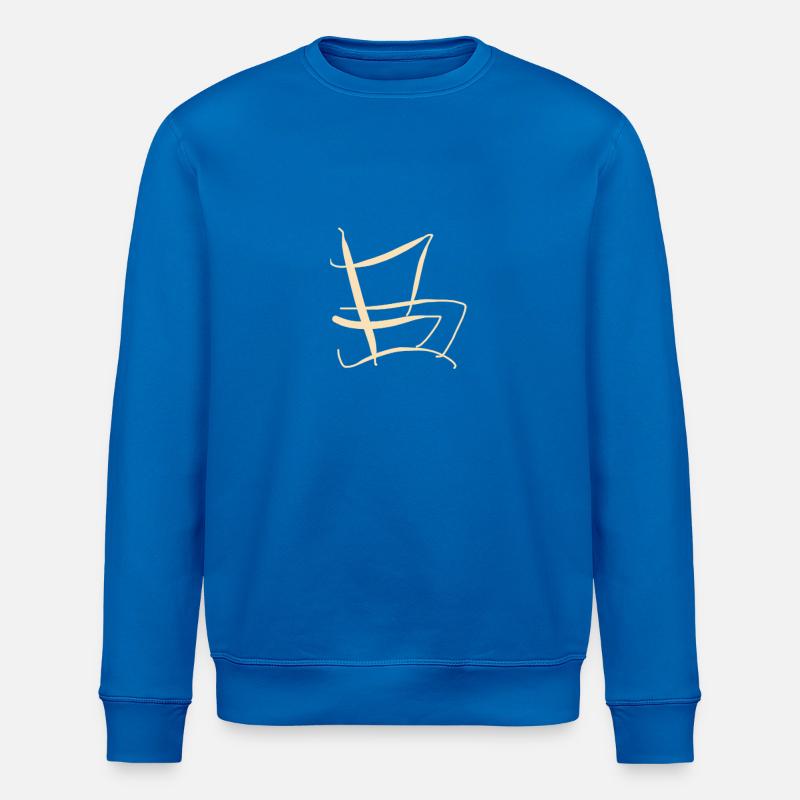 Creative B on T-shirt - Stanley/Stella ROLLER Unisex Organic Sweatshirt - royal blue