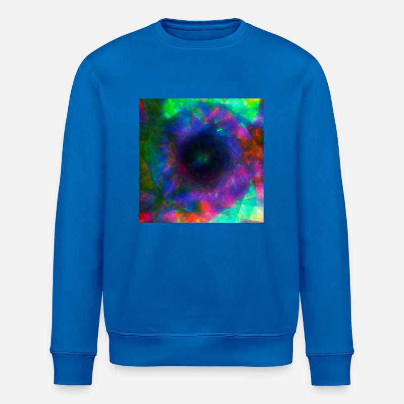 Y2k Psychedelisches Design - Stanley/Stella Unisex Bio-Sweatshirt ROLLER - Königsblau
