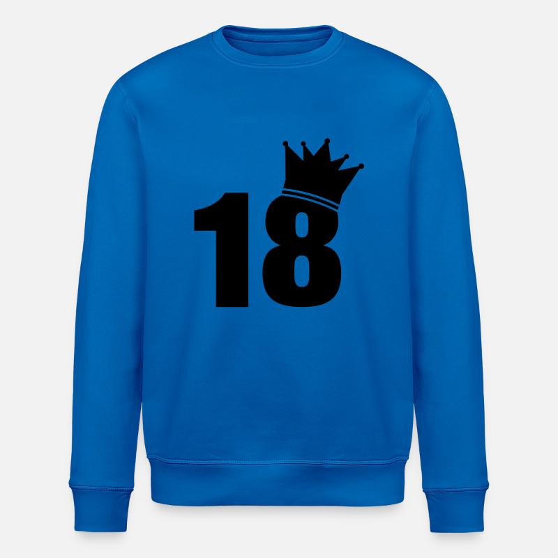18_krone_f1 - Stanley/Stella Unisex Bio-Sweatshirt ROLLER - Königsblau