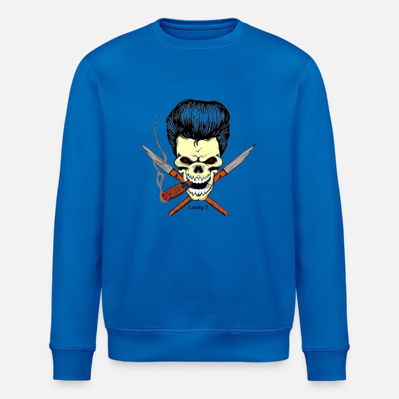 Skull head - Stanley/Stella Unisex Bio-Sweatshirt ROLLER - Königsblau