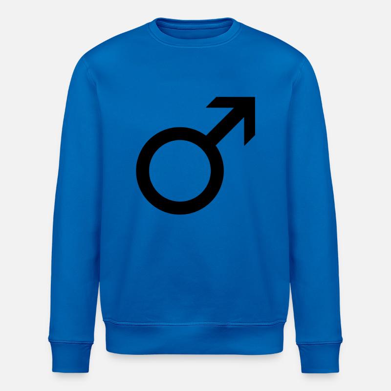 Mann Symbol - Stanley/Stella Unisex Bio-Sweatshirt ROLLER - Königsblau