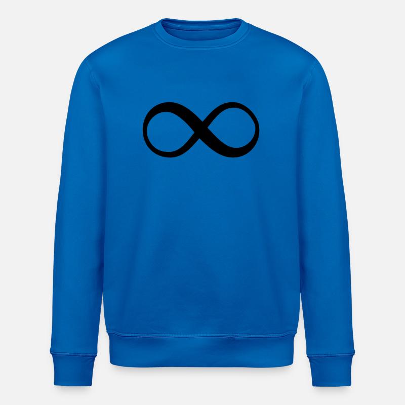 Infinity Symbol Endless Infinity Sign - Stanley/Stella ROLLER Unisex Organic Sweatshirt - royal blue