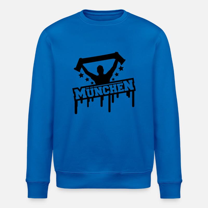 muenchen_fan_graffiti_r1 - Sweat bio ROLLER Stanley/Stella Unisexe - bleu roi