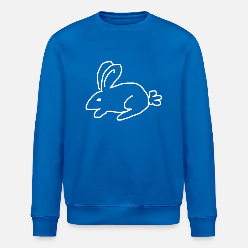 Le Lapin Blanc - Sweat bio ROLLER Stanley/Stella Unisexe - bleu roi