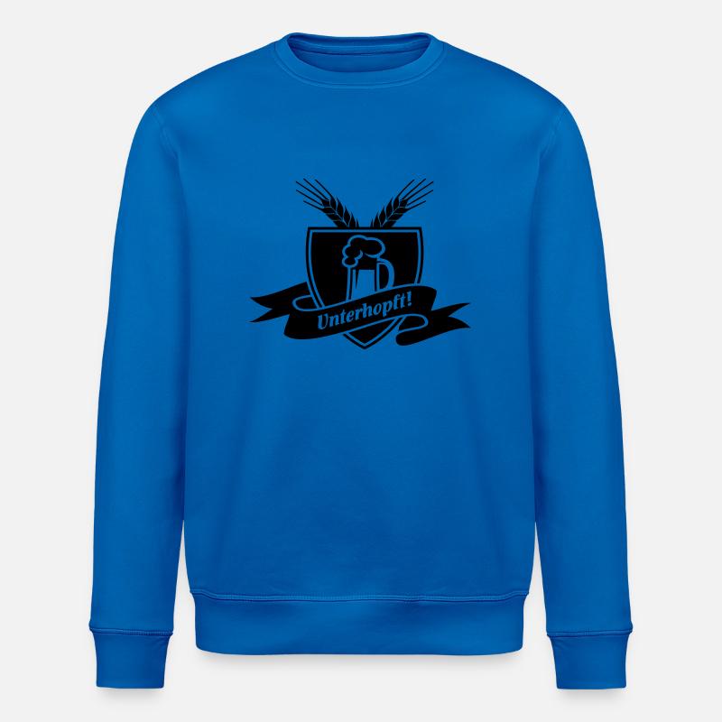 Unterhopft - Bier, , Grillen - Stanley/Stella Unisex Bio-Sweatshirt ROLLER - Königsblau
