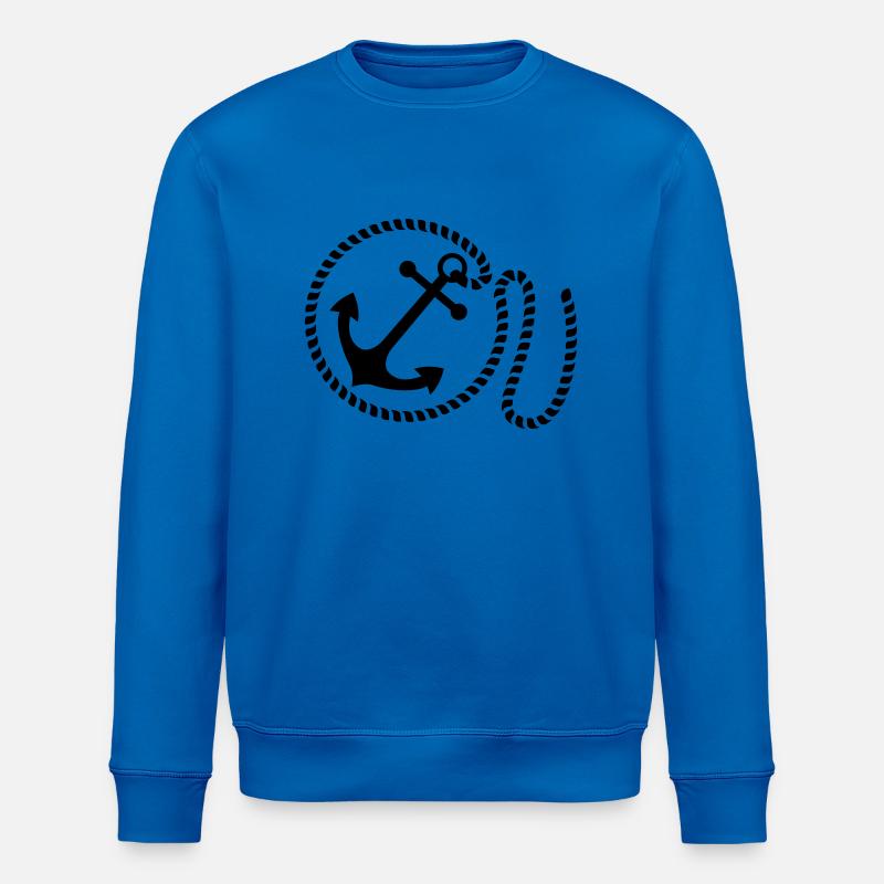schiff_anker__f1 - Stanley/Stella Unisex Bio-Sweatshirt ROLLER - Königsblau