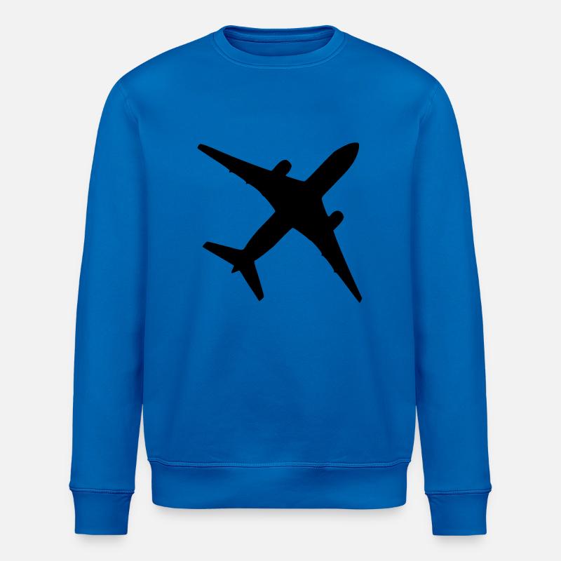 Flugzeug - Stanley/Stella Unisex Bio-Sweatshirt ROLLER - Königsblau
