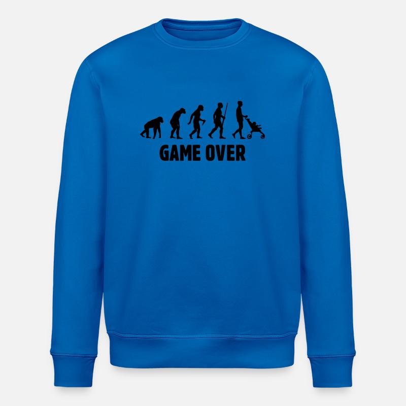 Daddy Game Over - Stanley/Stella ROLLER Unisex Organic Sweatshirt - royal blue