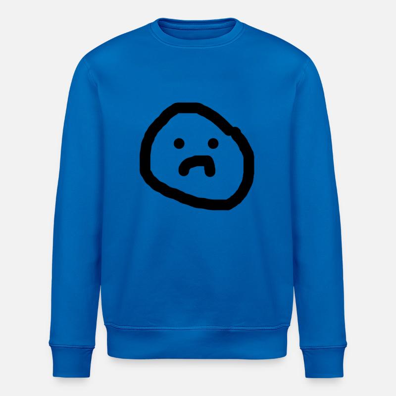 Trauriges Gesicht - Stanley/Stella Unisex Bio-Sweatshirt ROLLER - Königsblau