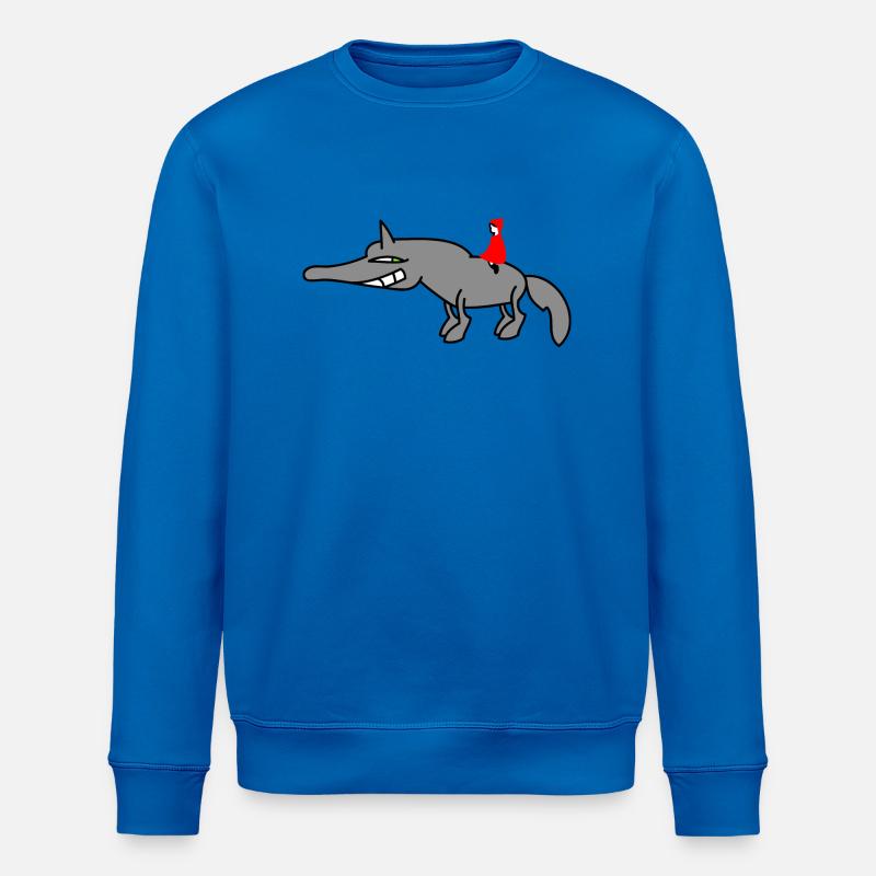 Wolf mit Rotkäppchen - Stanley/Stella Unisex Bio-Sweatshirt ROLLER - Königsblau