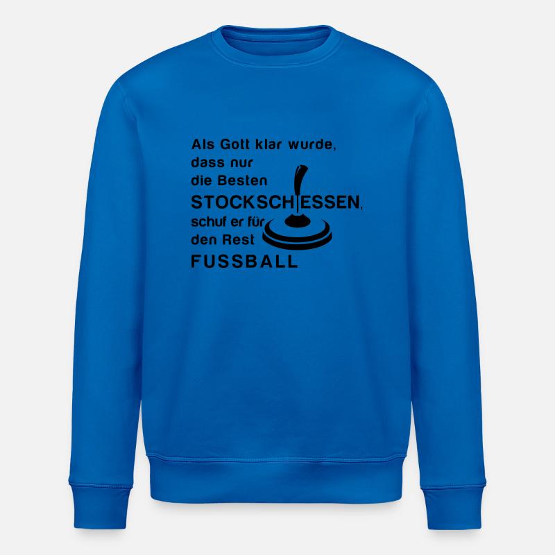 Stockschiessen - Stanley/Stella Unisex Bio-Sweatshirt ROLLER - Königsblau