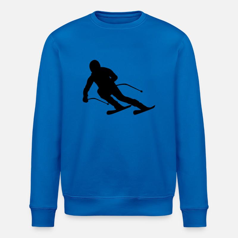 Skiing tribal eu - Stanley/Stella ROLLER Unisex Organic Sweatshirt - royal blue