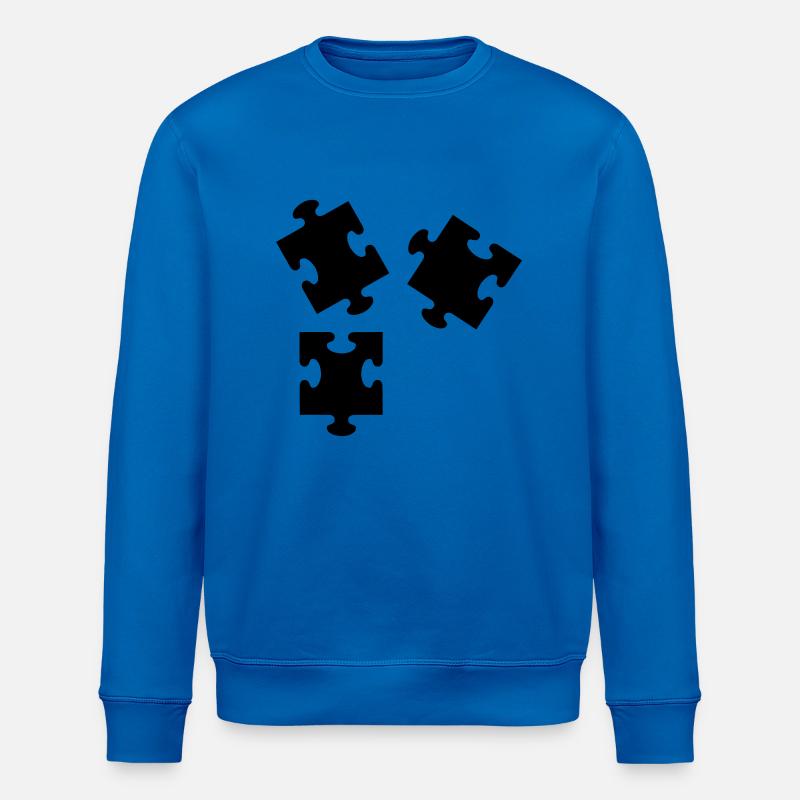 Puzzle - Sweat bio ROLLER Stanley/Stella Unisexe - bleu roi