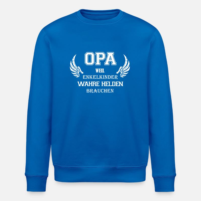 Opa Held - Stanley/Stella Unisex Bio-Sweatshirt ROLLER - Königsblau